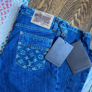 Louis Vuitton Denim Mid Rise Straight Leg Jeans